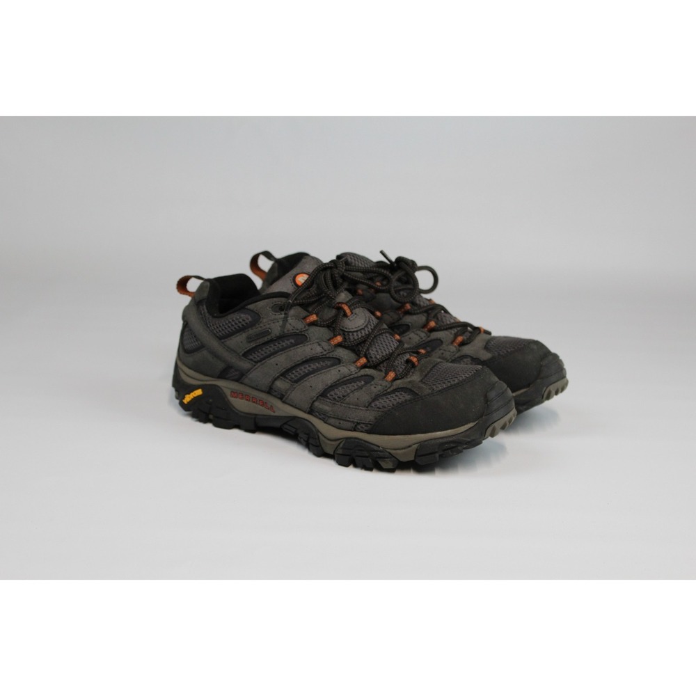 Merrell Vibram Waterproof Men's Hiking Shoes Gray Black Orange US 10.5 J06029W